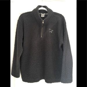 Victoria Secret Pink Gray Soft Sherpa pullover!     Size M